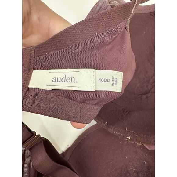 Auden Womens Bra Size 46DD Purple Floral Lacy The Sublime Adjustable - Picture 4 of 9